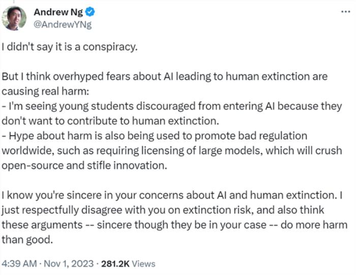 美國新發的AI監管令 已經被大佬們吵到人類滅絕的程度了