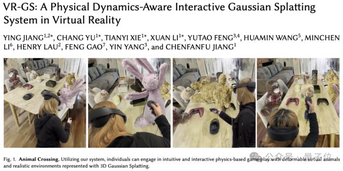 UCLA蔣陳凡夫團(tuán)隊新研究：在VR里控制3D物體，高斯?jié)姙R渲染
