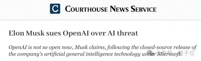 馬斯克起訴OpenAI，唯獨Ilya不是被告