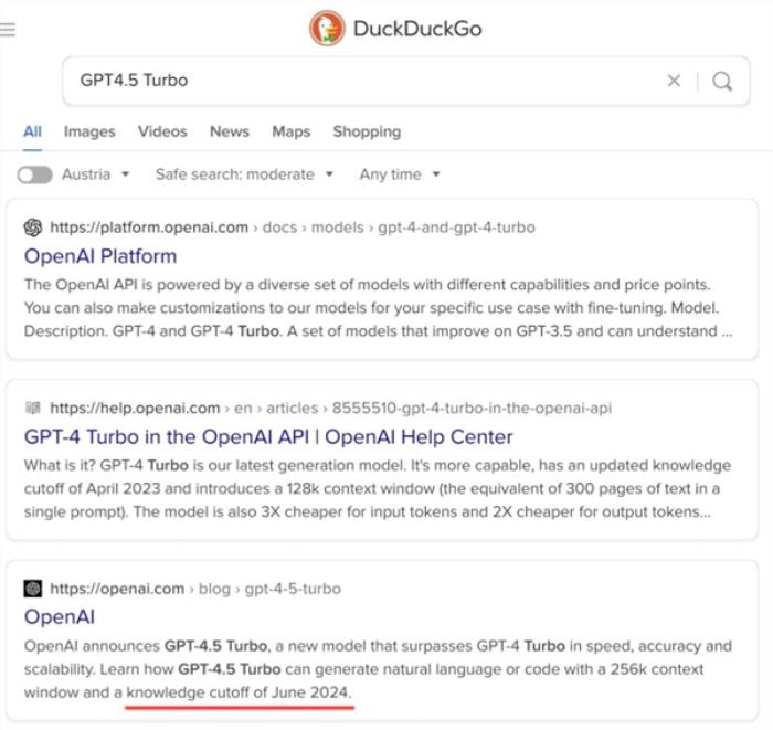 GPT-4.5 Turbo意外曝光 最快明天發布！OpenAI將再次引領AI行業