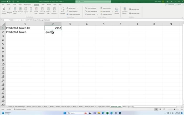 ChatGPT的前輩GPT-2被塞入Excel表格：體積達1.25GB之巨！