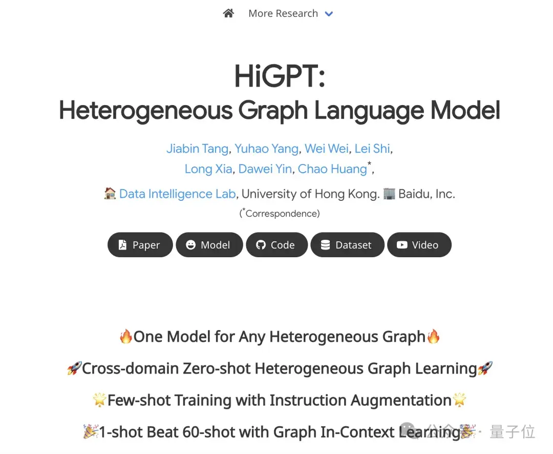 通用圖大模型HiGPT：一己之力建模任何圖結構關系！來自港大數據智能實驗室&百度