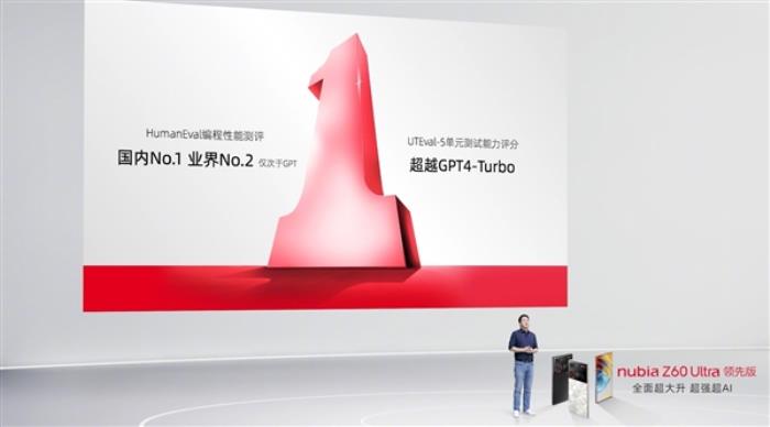 努比亞推出自研星云大模型：編程性能國內排名第一