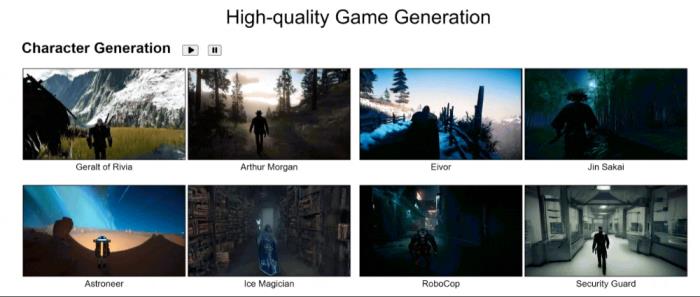 AI一鍵生成“類黑神話”!騰訊推出游戲視頻模型GameGen-O