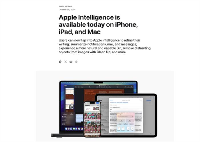 iPhone邁入AI時代！蘋果Apple Intelligence功能盤點