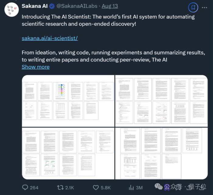 見證歷史！AI想的科研idea 真被人類寫成論文發表了