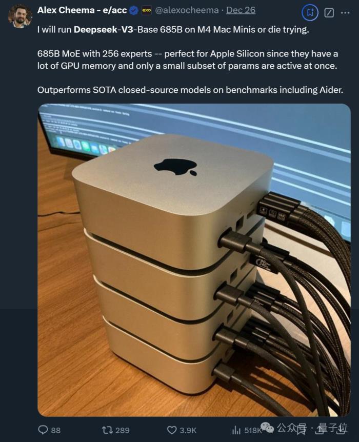 國產之光DeepSeek把AI大佬全炸出來了!671B大模型訓練只需此前算力1/10,細節全公開