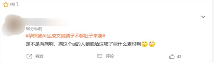 孕照被AI生成文案腦子不夠肚子來湊引熱議 宋紫薇：網(wǎng)友無腦噴AI完全沒必要