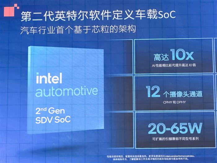 英特爾發布第二代AI增強SDV SoC：車企自由度更高 AI性能提升10倍