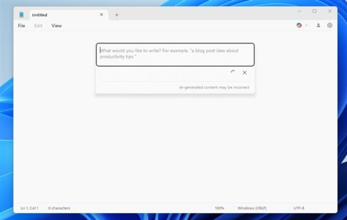 Windows記事本不再“簡單”：微軟為其新增AI寫作功能