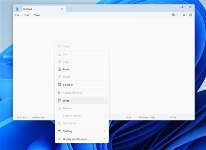 Windows記事本不再“簡單”：微軟為其新增AI寫作功能