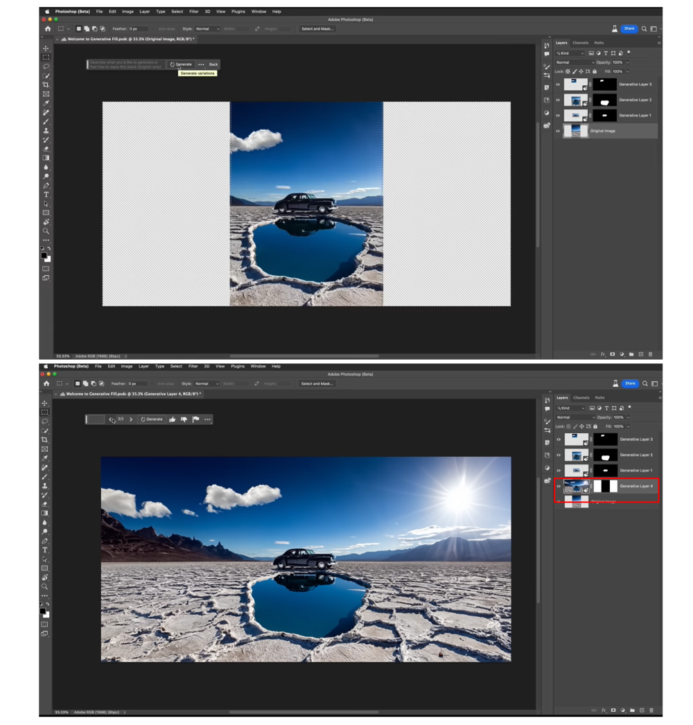 Adobe Firefly 推出新功能 Generative Fill ！一鍵除去/修改畫面內容，Photoshop 可用！